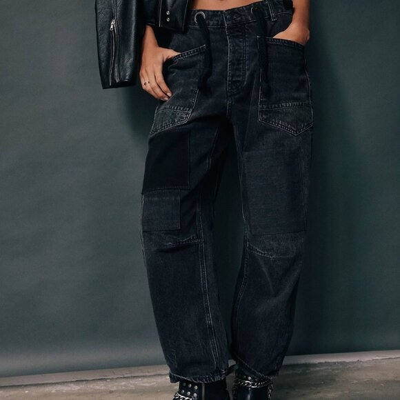We The Free Moxie Pull-On Barrel Jeans - Picture 1 of 5
